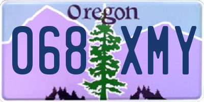 OR license plate 068XMY