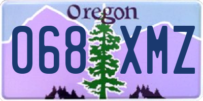 OR license plate 068XMZ
