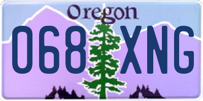 OR license plate 068XNG