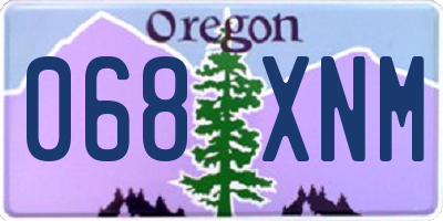 OR license plate 068XNM