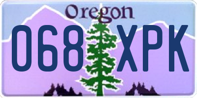 OR license plate 068XPK