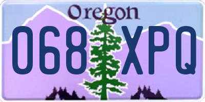 OR license plate 068XPQ