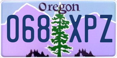 OR license plate 068XPZ