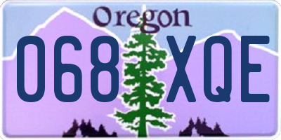 OR license plate 068XQE