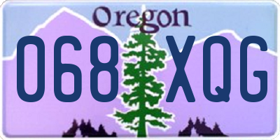 OR license plate 068XQG