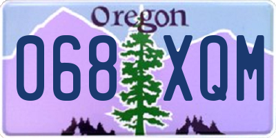 OR license plate 068XQM