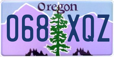 OR license plate 068XQZ