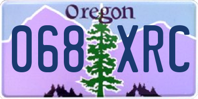 OR license plate 068XRC