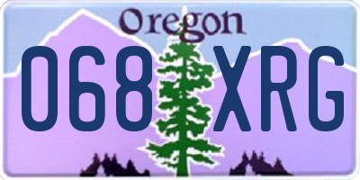 OR license plate 068XRG