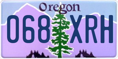 OR license plate 068XRH