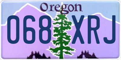 OR license plate 068XRJ