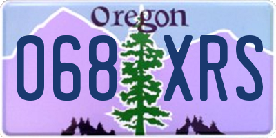 OR license plate 068XRS