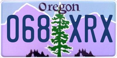 OR license plate 068XRX