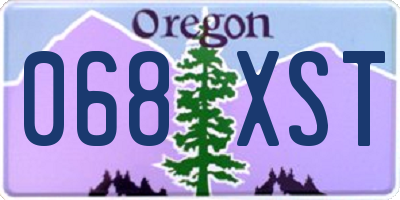 OR license plate 068XST
