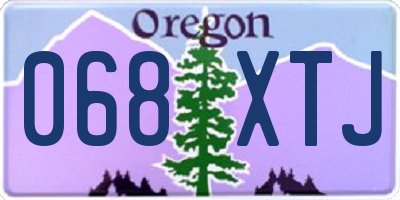 OR license plate 068XTJ