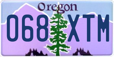 OR license plate 068XTM