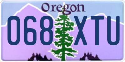 OR license plate 068XTU