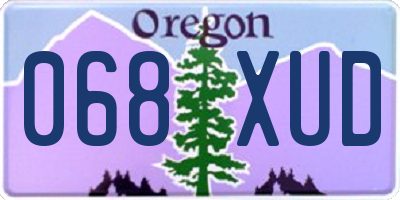 OR license plate 068XUD