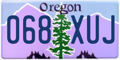 OR license plate 068XUJ