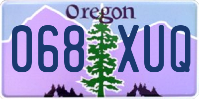 OR license plate 068XUQ