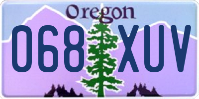 OR license plate 068XUV