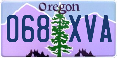 OR license plate 068XVA