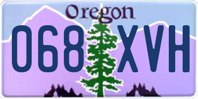 OR license plate 068XVH