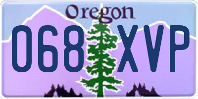 OR license plate 068XVP