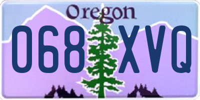OR license plate 068XVQ
