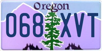 OR license plate 068XVT