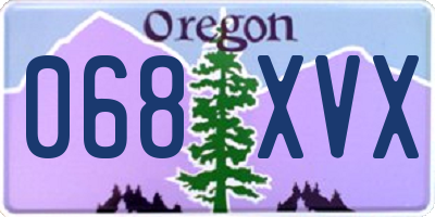 OR license plate 068XVX