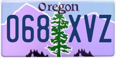 OR license plate 068XVZ