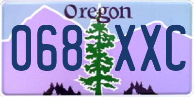 OR license plate 068XXC