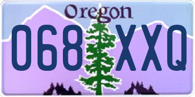 OR license plate 068XXQ