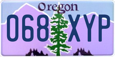 OR license plate 068XYP