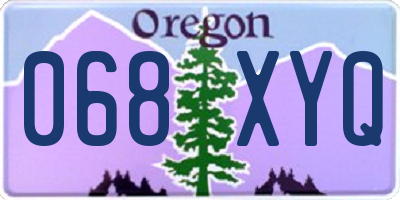 OR license plate 068XYQ