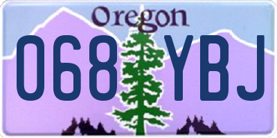 OR license plate 068YBJ