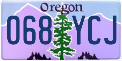 OR license plate 068YCJ