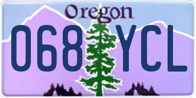 OR license plate 068YCL