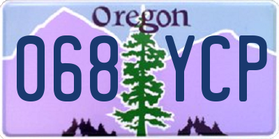OR license plate 068YCP