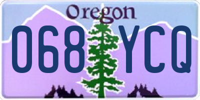 OR license plate 068YCQ