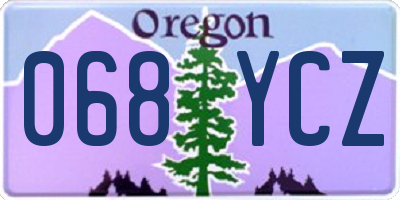 OR license plate 068YCZ