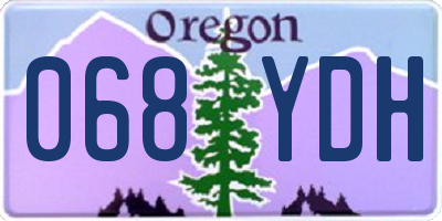 OR license plate 068YDH