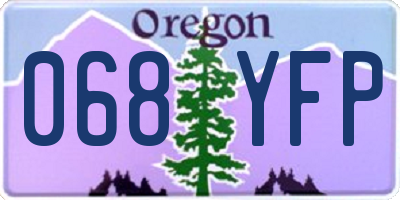 OR license plate 068YFP