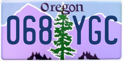 OR license plate 068YGC