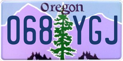 OR license plate 068YGJ