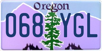 OR license plate 068YGL
