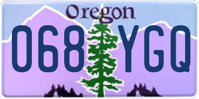 OR license plate 068YGQ