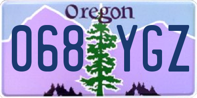 OR license plate 068YGZ