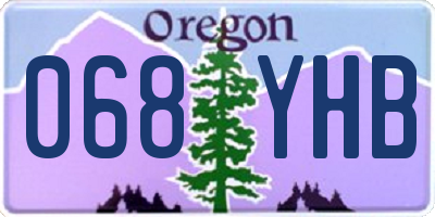 OR license plate 068YHB